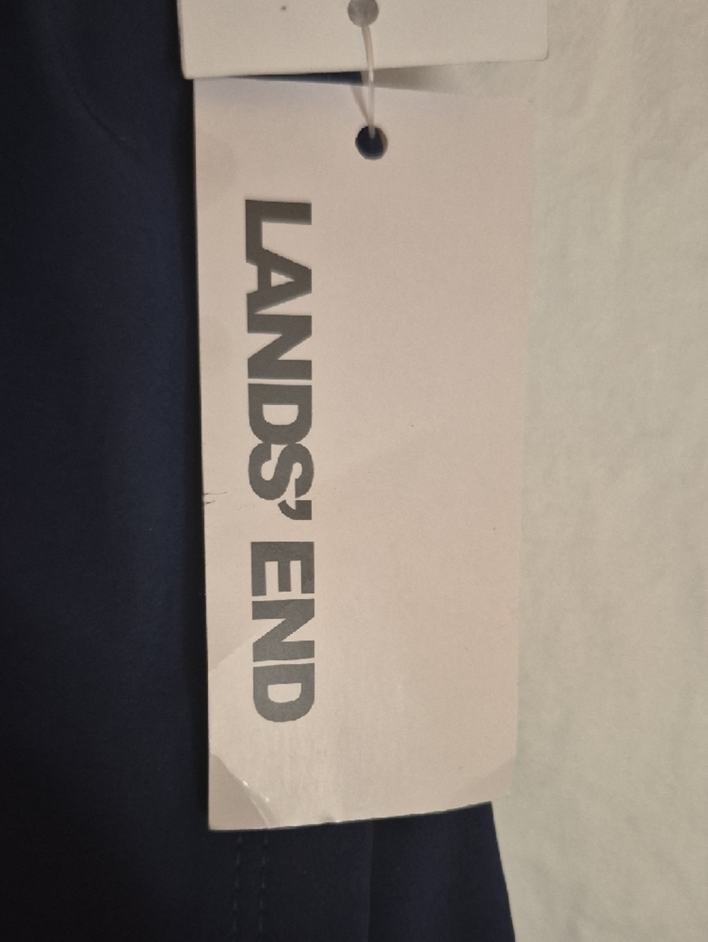 Lands' End Navy Swim Bikini Bottoms with Athletic Short Style - Picture 2 of 5